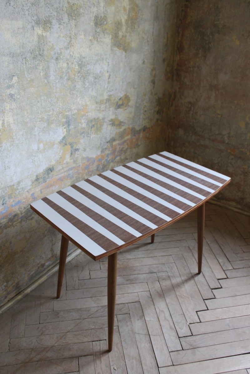 formica table, Zebra design