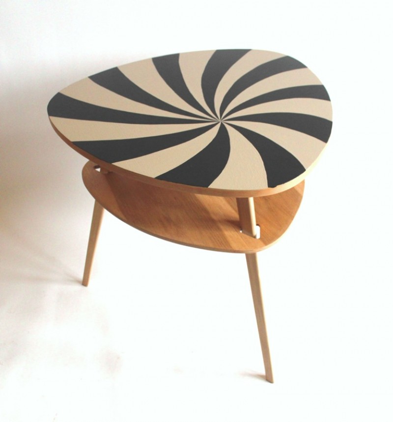 coffee table with special pattern, 60s´